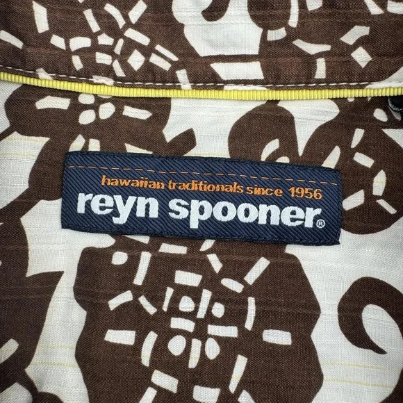Reyn Spooner Shirt Mens XL Floral Hawaiian Button Up Aloha Tencel Blend Casual - Picture 4 of 7